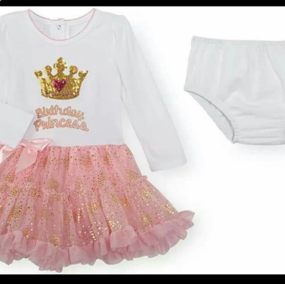 NEW PINK/WHITE BIRTHDAY TUTU DRESS (18/24 MONTHS) - Picture 1 of 3